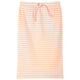 Vidaxl Falda infantil recta con rayas 128 Naranja fluorescente