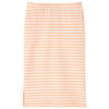 Vidaxl Falda infantil recta con rayas 128 Naranja fluorescente