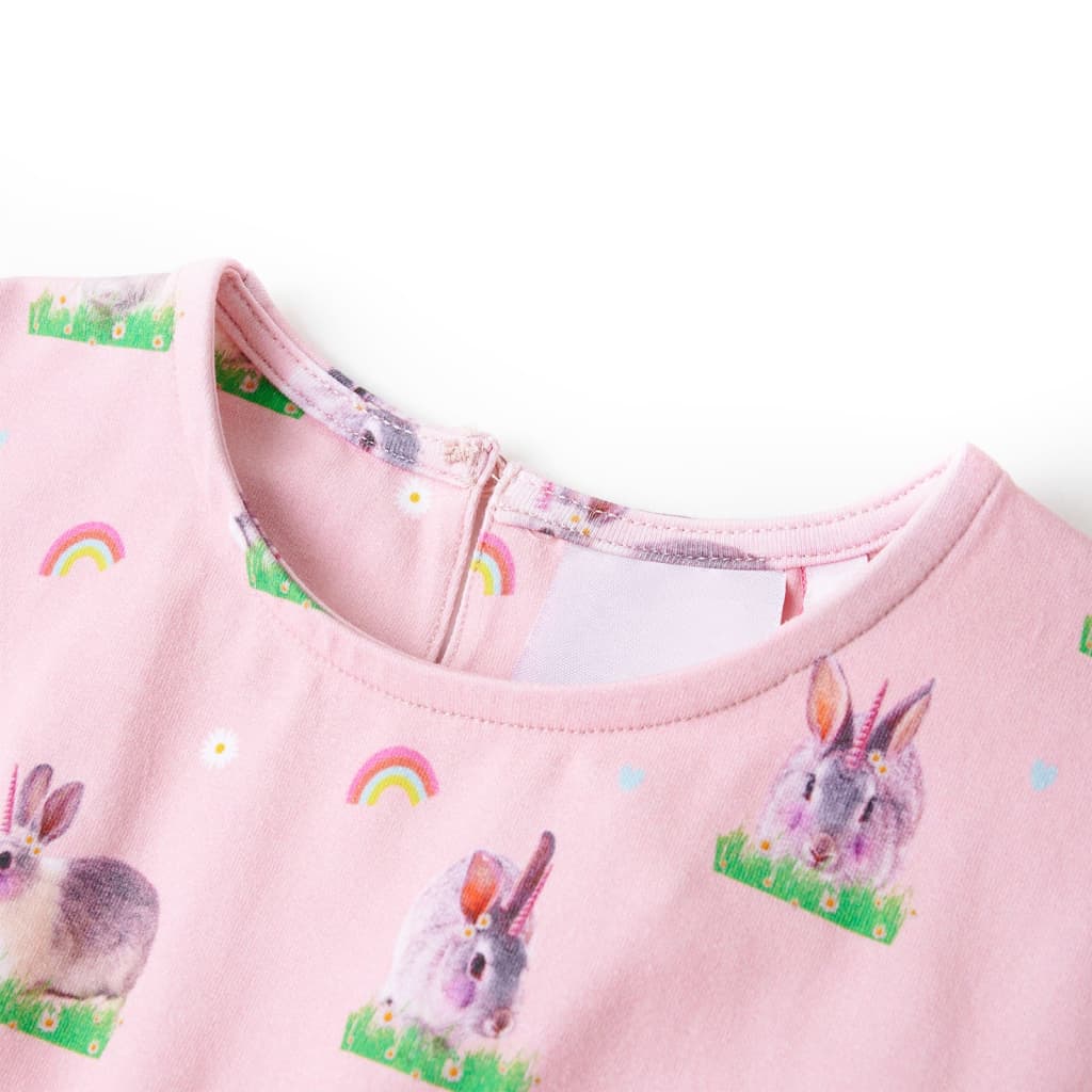Vidaxl kinderjurk 104 lichtroze