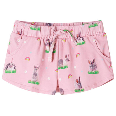 Vidaxl Shorts per bambini con trekoord 92 rosa chiaro