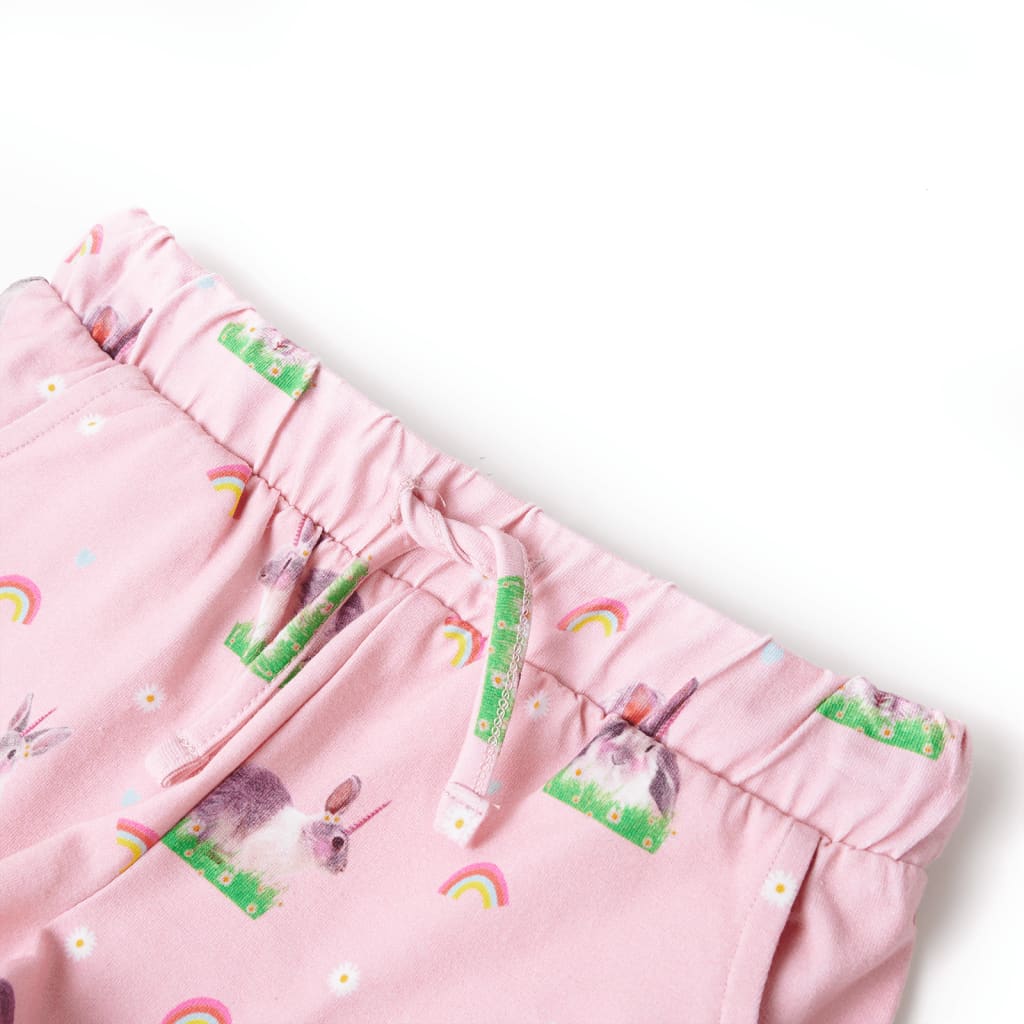 Vidaxl Shorts per bambini con trekoord 92 rosa chiaro