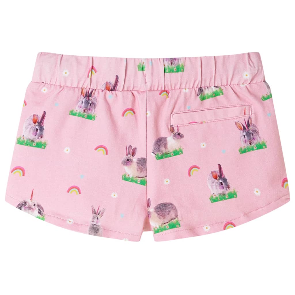 Vidaxl Shorts per bambini con trekoord 140 rosa chiaro