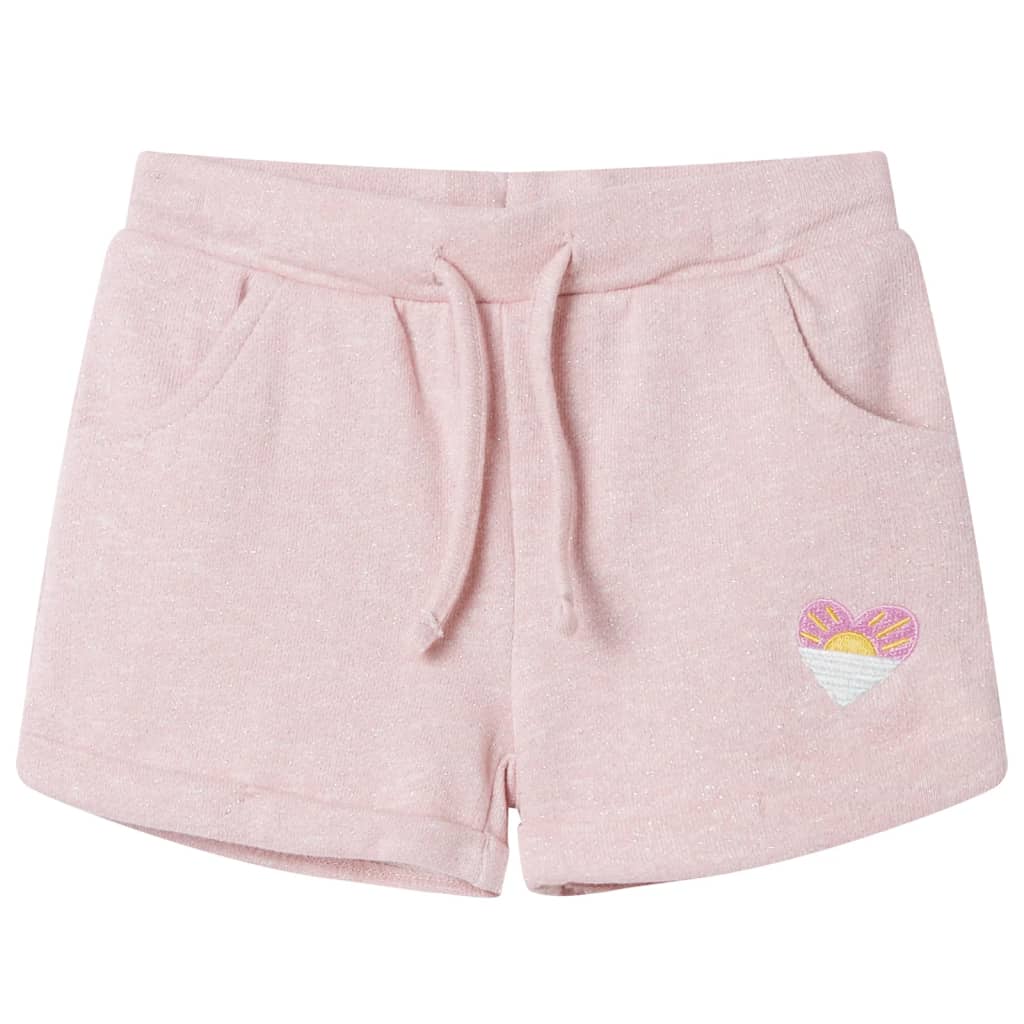 Vidaxl Shorts per bambini con trekoord 92 rosa chiaro misto