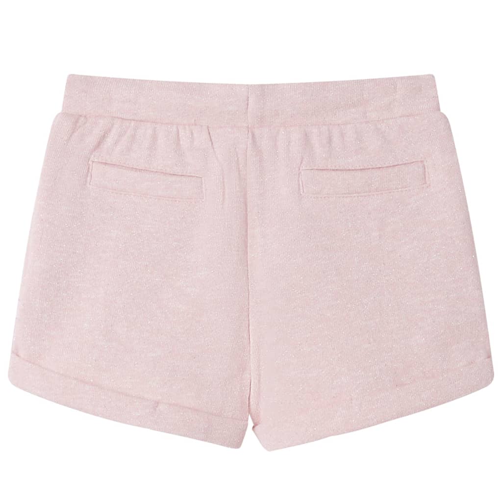 Vidaxl Shorts per bambini con trekkoord 104 rosa chiaro misto