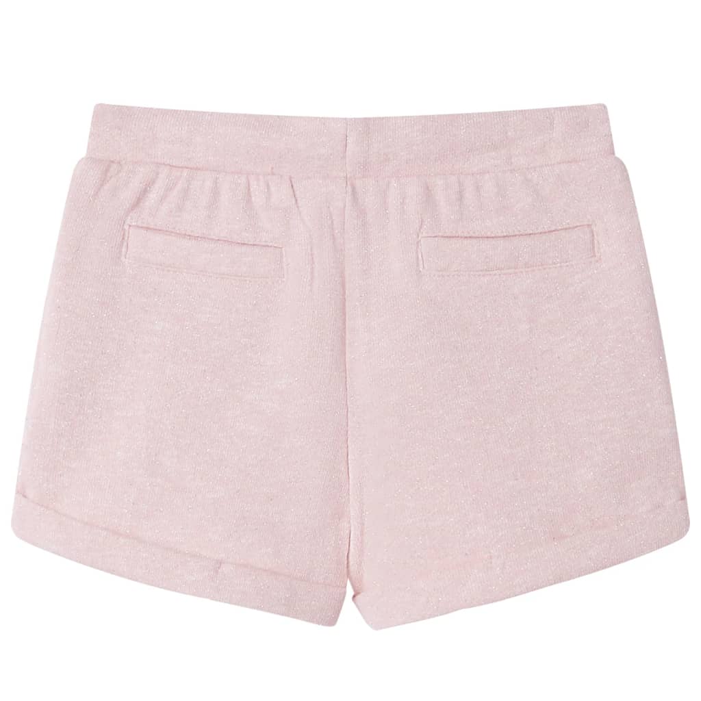 Vidaxl Shorts per bambini con trekoord 128 rosa chiaro misto