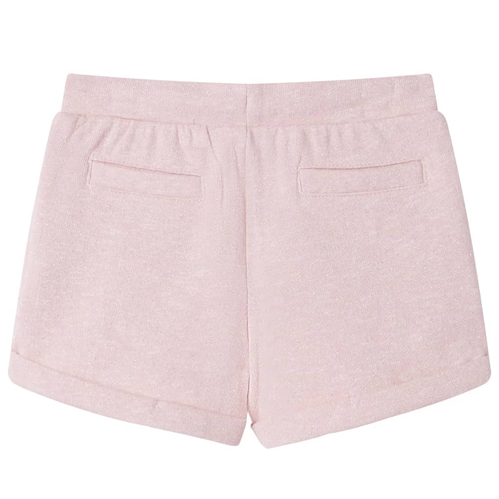 Vidaxl pantalones cortos para niños con trekoord 128 rosa claro mixto