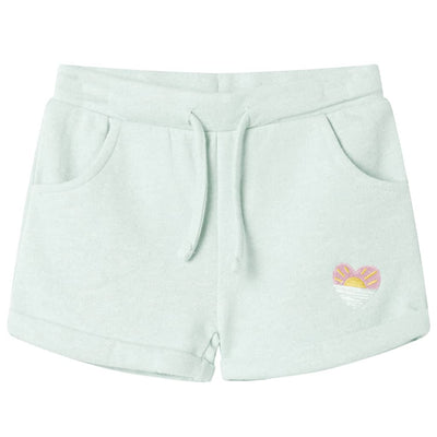 Vidaxl Shorts per bambini con trekkoord 104 menta leggera mista