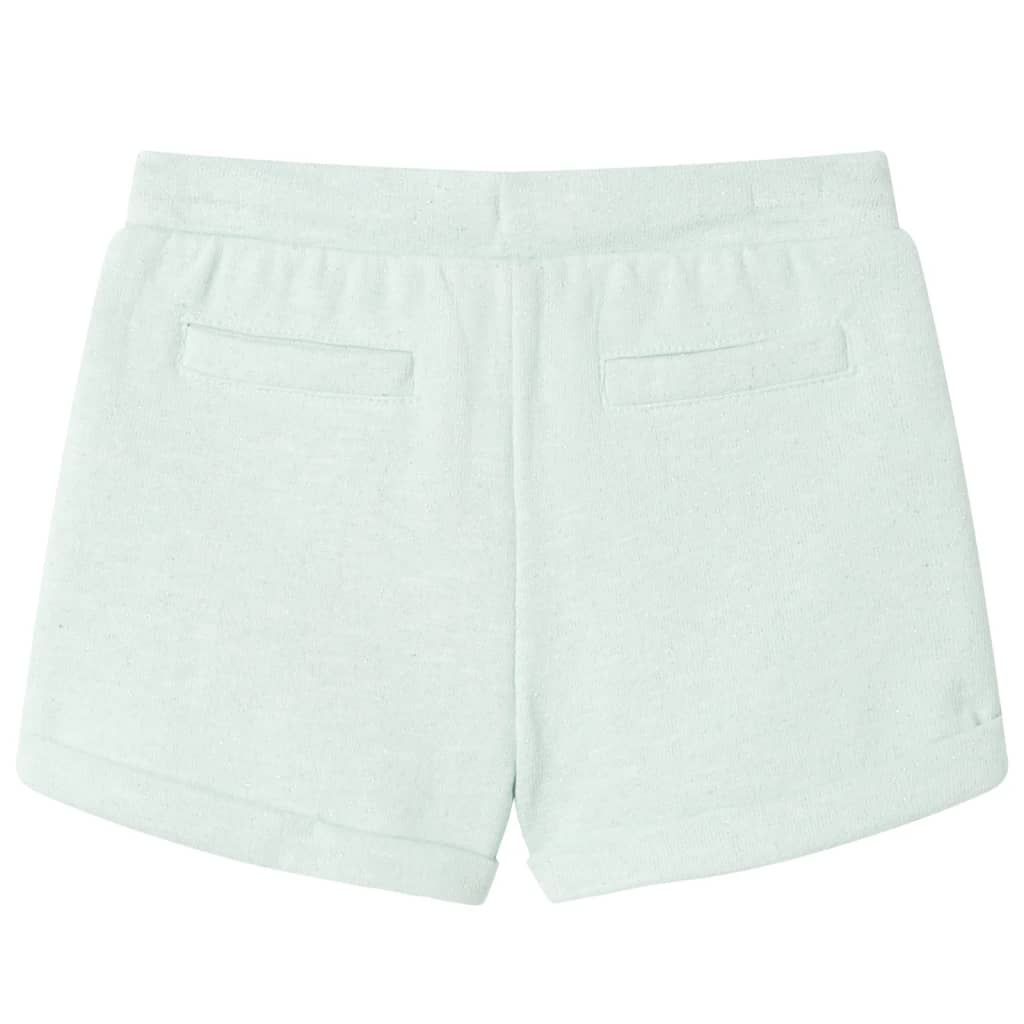 Vidaxl Shorts per bambini con trekkoord 104 menta leggera mista