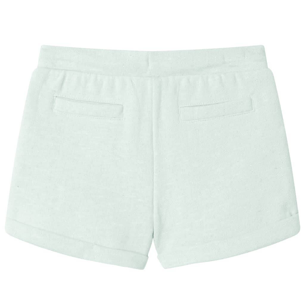 Vidaxl Shorts per bambini con trekkoord 140 menta leggera mista