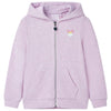 Vidaxl chaleco infantil con capucha y rits 104 lila mixta