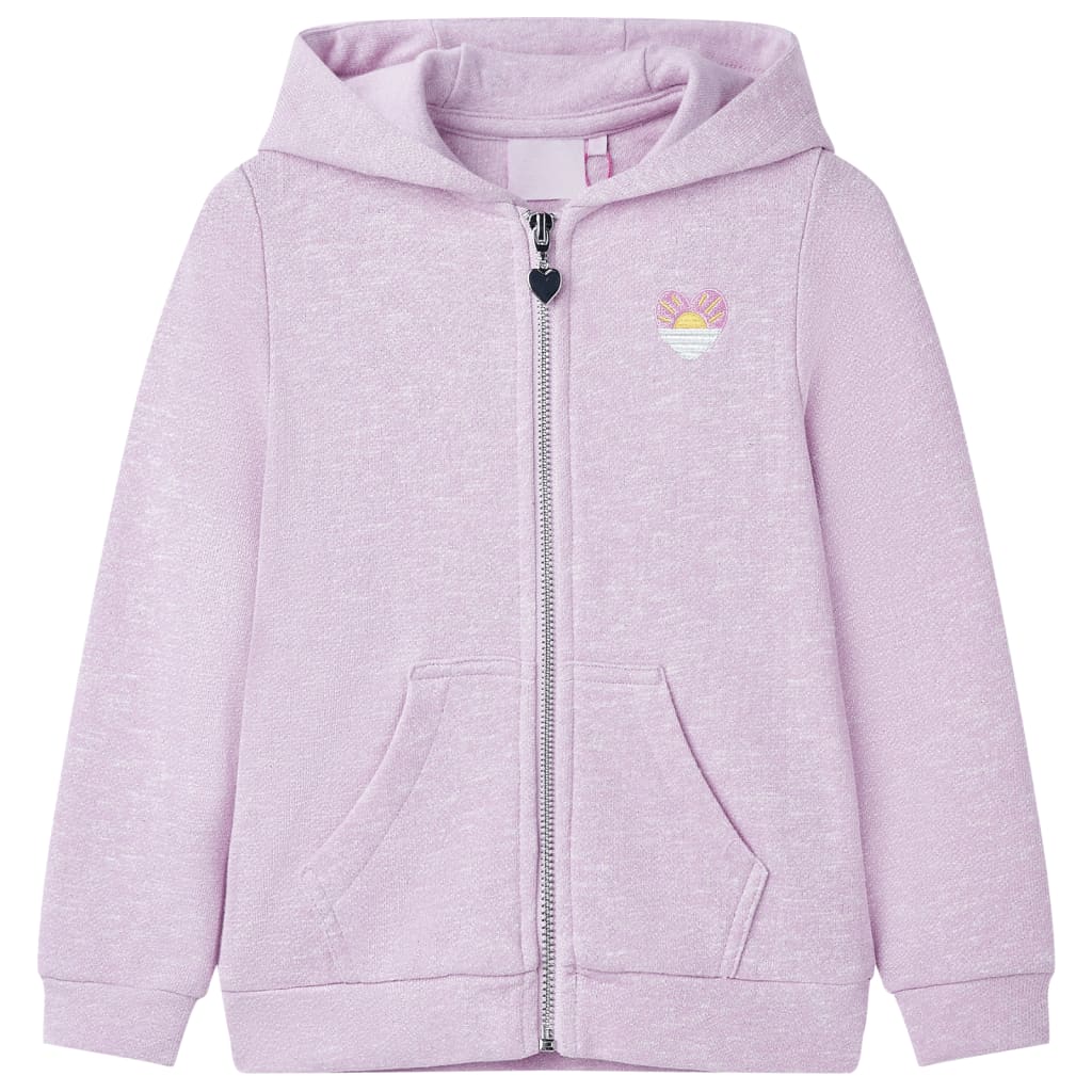 Vidaxl Children's Stupt with Hood e Rits 116 Mixed Lila