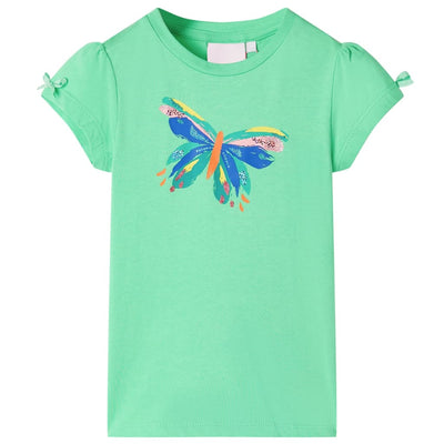 Vidaxl Shirt per bambini 140 Verde chiaro