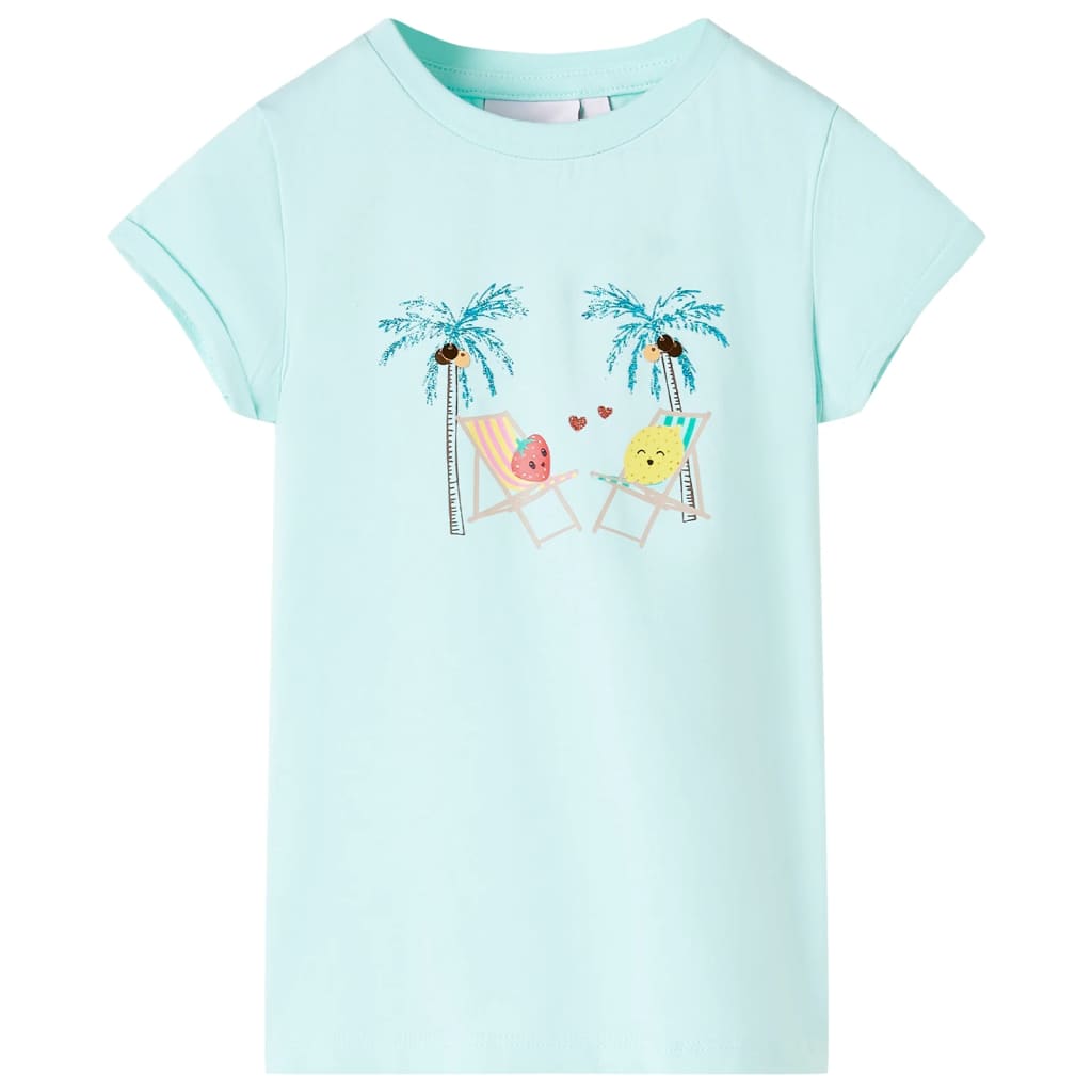 Vidaxl Camisa para niños 140 Light Sea Blue