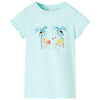 Vidaxl kindershirt 140 lichtzeeblauw