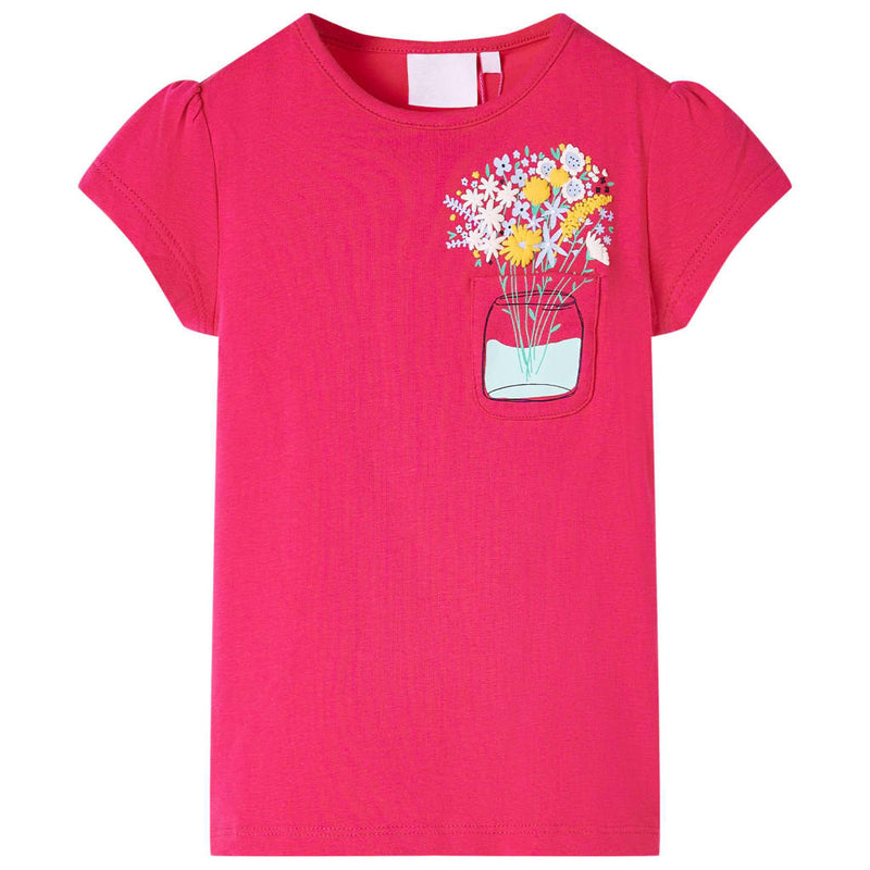 VidaXL Kindershirt 92 felroze