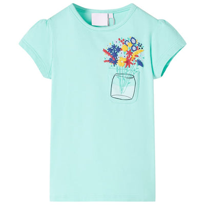 Vidaxl Children's Shirt 104 Colore di menta leggera