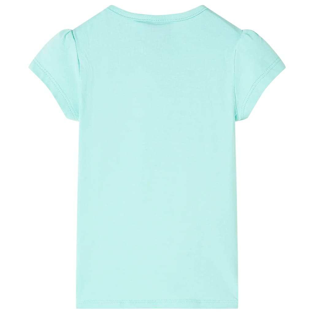 Vidaxl camisa para niños 104 menta ligera coloreada