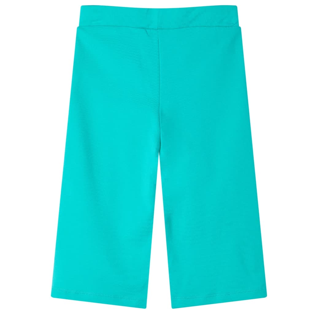 Pantaloni per bambini Vidaxl con gambe larghe 104 menta color