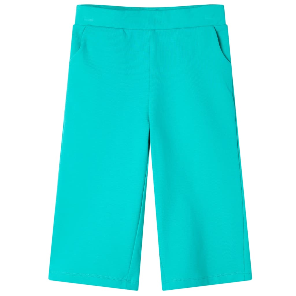 Pantalones para niños Vidaxl con piernas anchas 116 Mint Colored