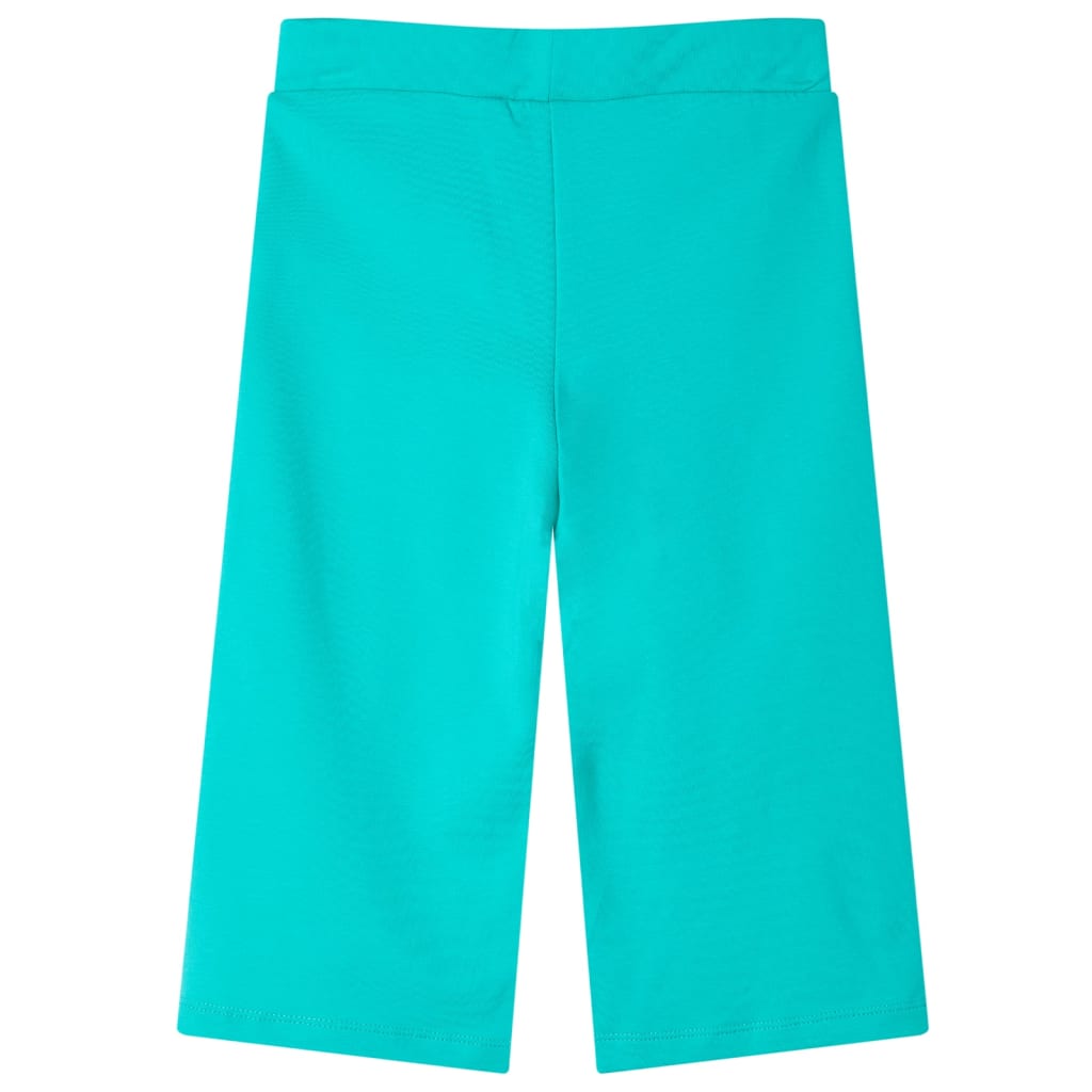 Pantalones para niños Vidaxl con piernas anchas 128 Mint Colored