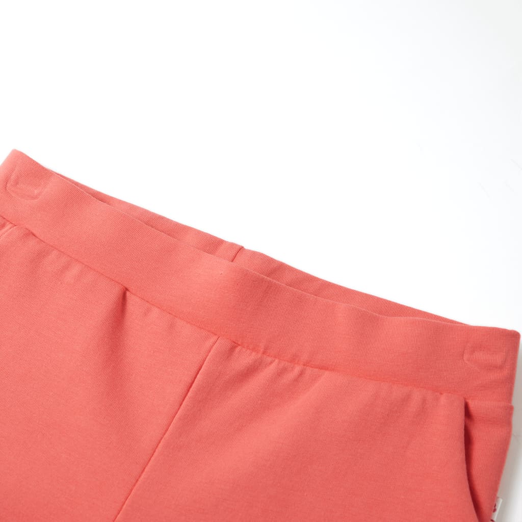 Pantalones de niños de Vidaxl con patas anchas 92 coral