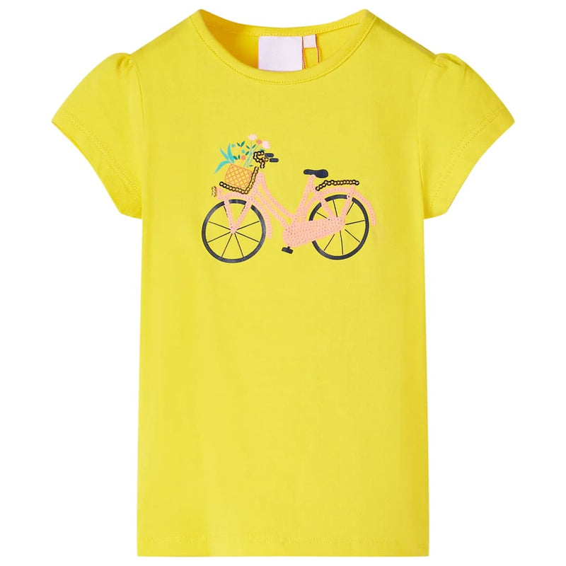 VidaXL Kindershirt 116 geel
