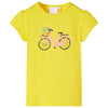 Vidaxl camisa para niños 128 amarillo