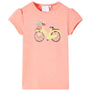 Vidaxl kindershirt 128 neonkoraalkleurig