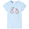 Vidaxl kindershirt 128 lichtblauw