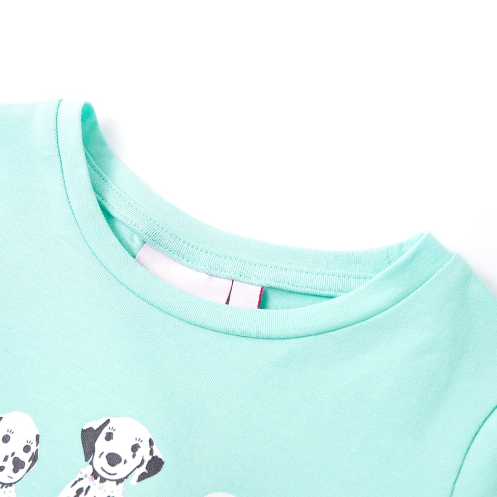 Vidaxl Children's Shirt 104 Colore di menta leggera