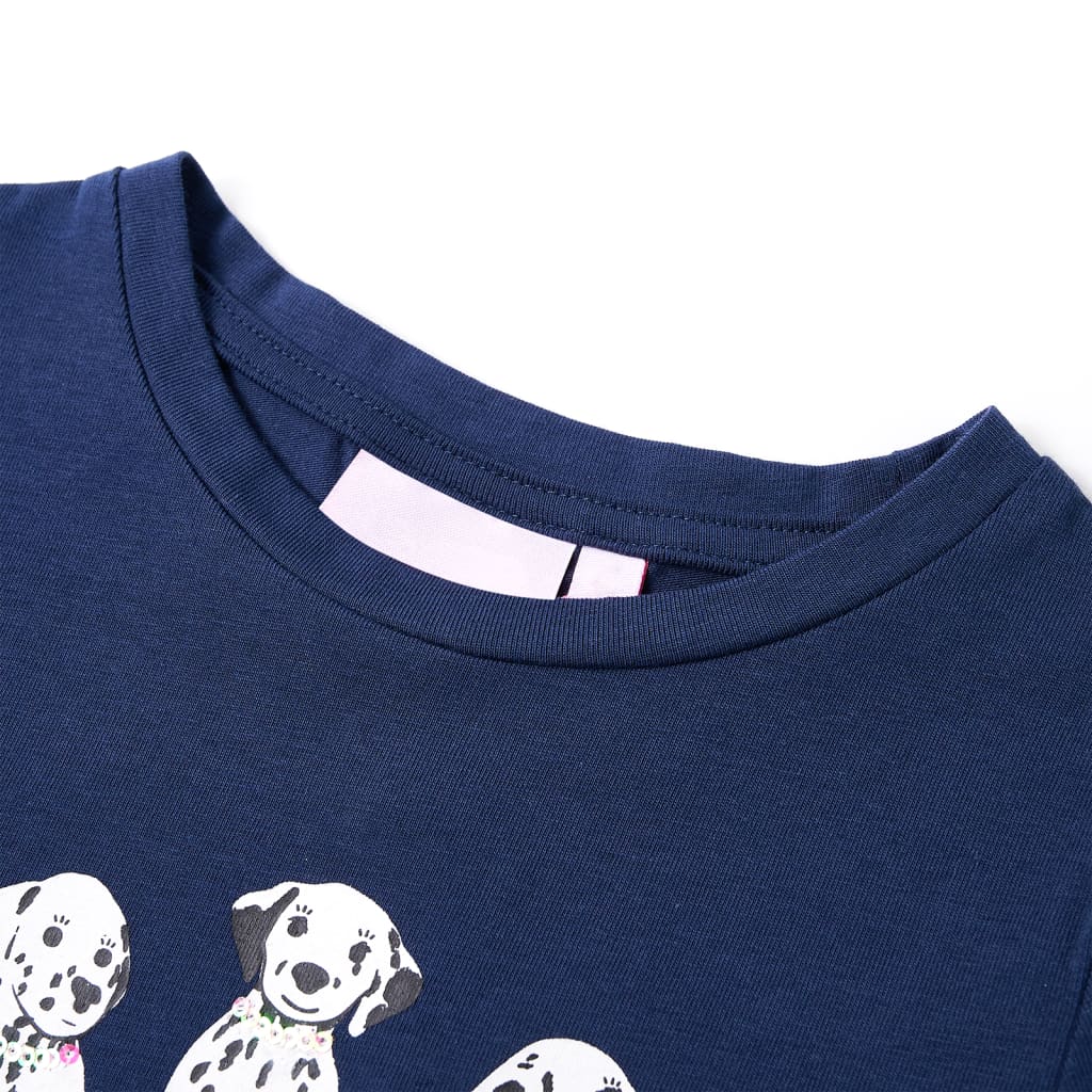 Vidaxl Children's Shirt 140 Navy Blue