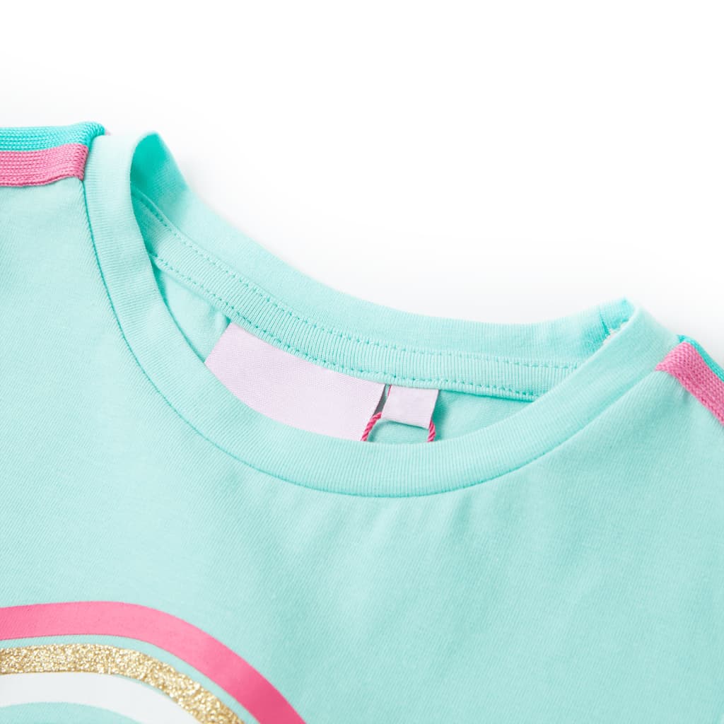 Vidaxl Children's Shirt 104 Colore di menta leggera