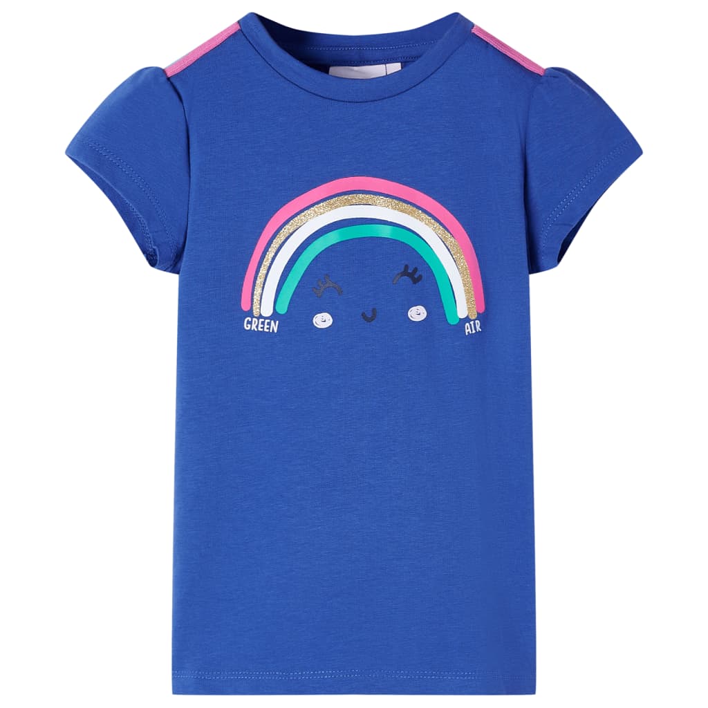 Vidaxl Camisa para niños 128 Cobalt azul