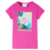 Vidaxl kindershirt 140 donkerroze