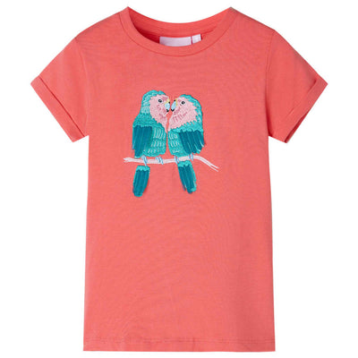 Vidaxl Children's Shirt 104 Coral Colored