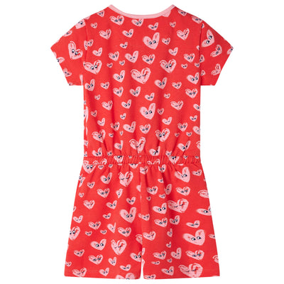 VidaXL Kinderjumpsuit 104 rood