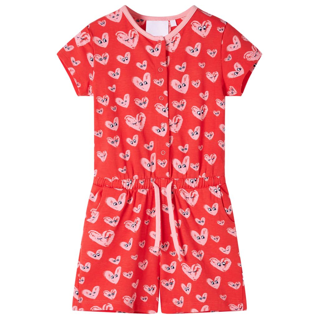 Vidaxl kinderjumpsuit 140 rood