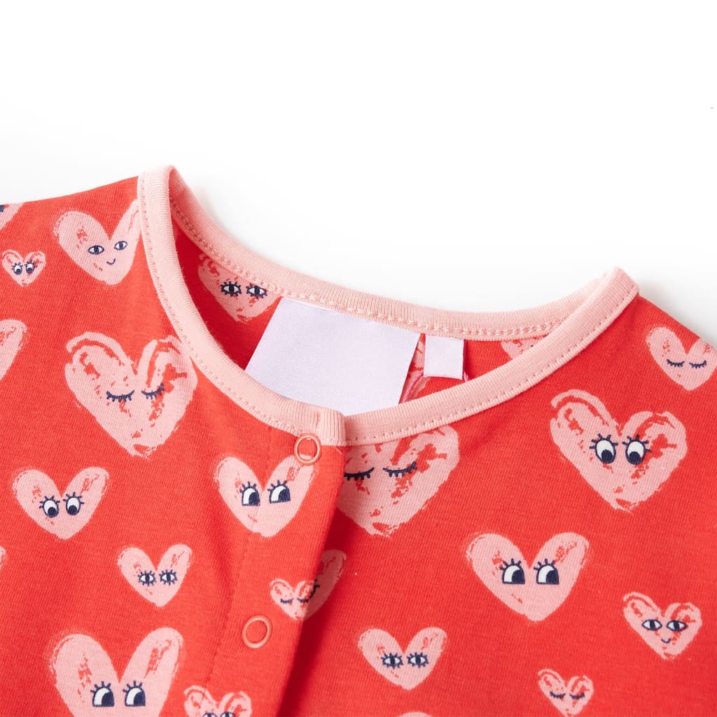 Vidaxl kinderjumpsuit 140 rood