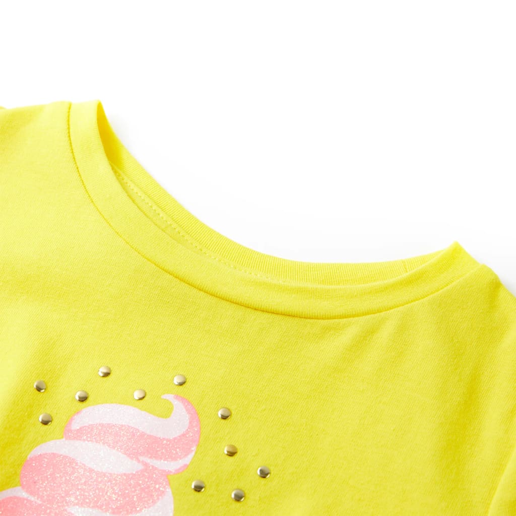 Vidaxl kindershirt 140 geel