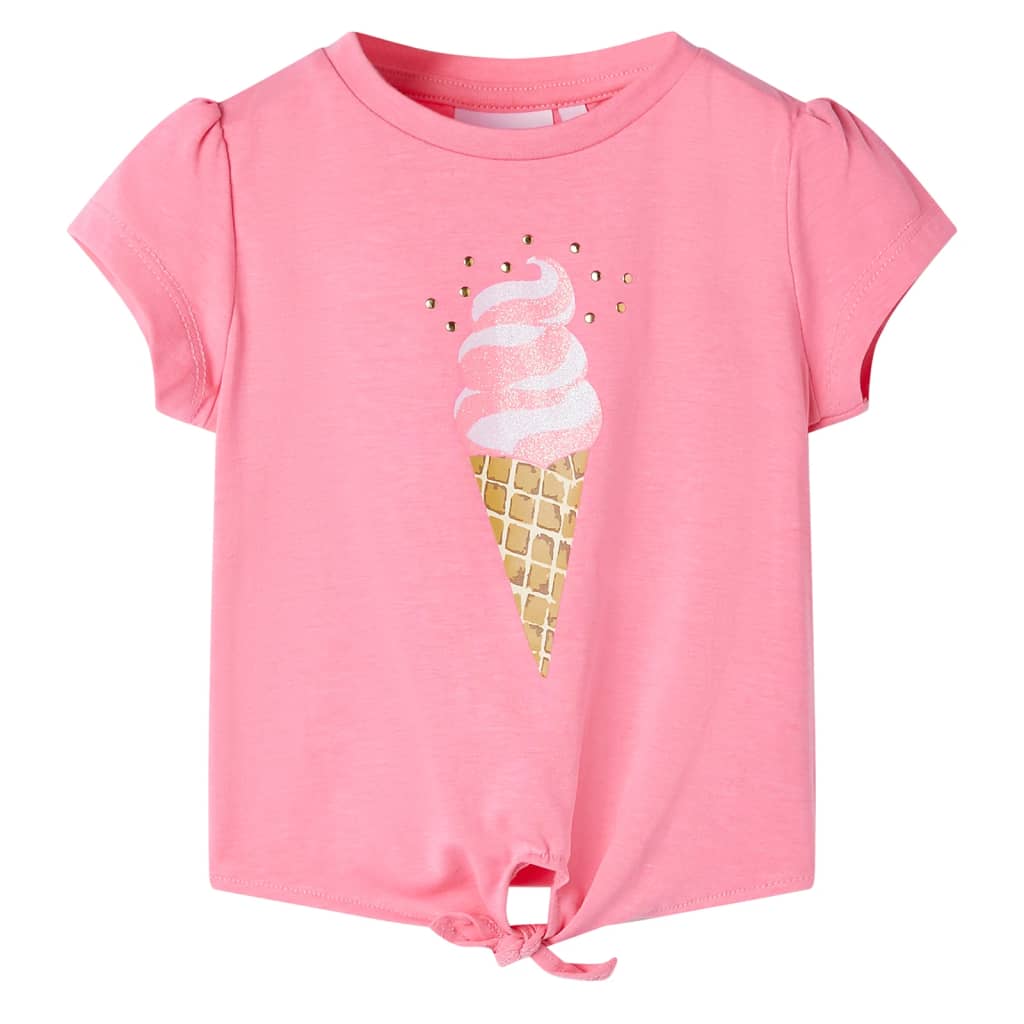 Vidaxl Shirt per bambini 92 rosa brillante fluorescente