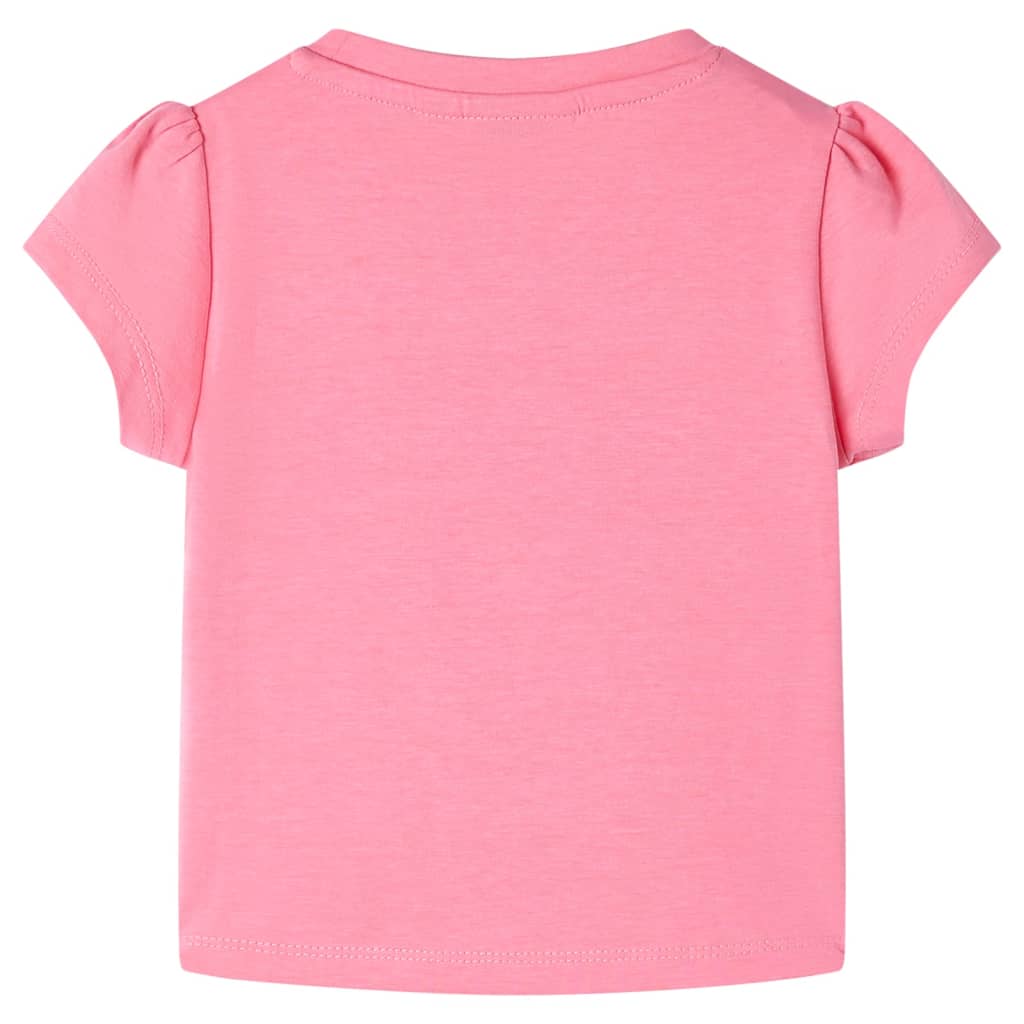 Vidaxl Shirt per bambini 92 rosa brillante fluorescente