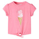 Vidaxl kindershirt 116 fluorescerend felroze