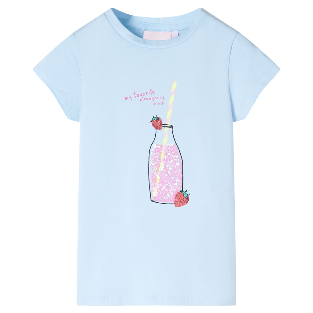 Vidaxl Children's Shirt 116 Soft Blue