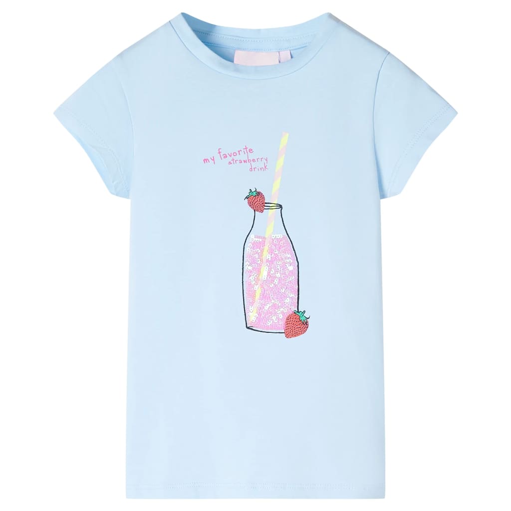 Vidaxl Children's Shirt 128 Soft Blue