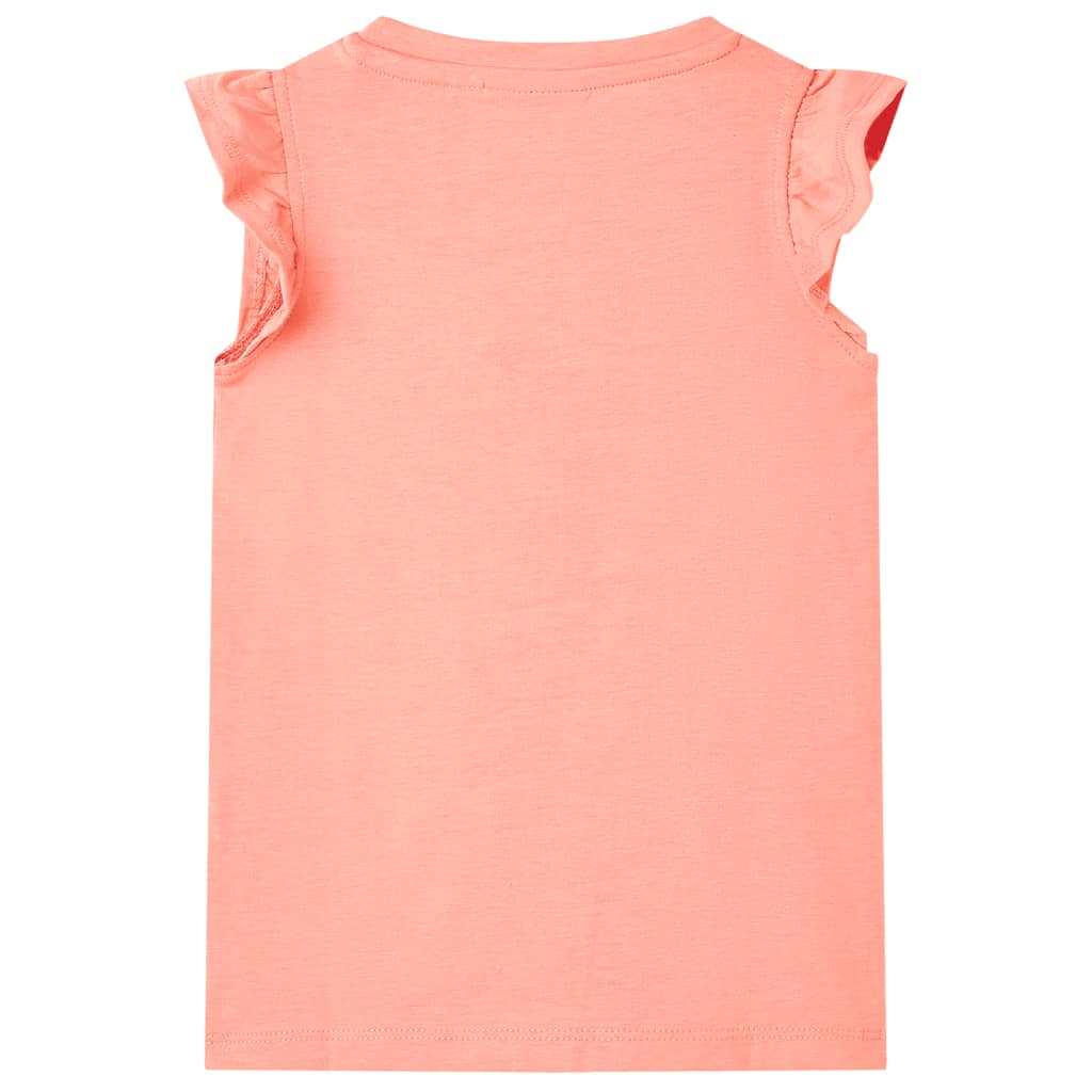 Vidaxl Children's Shirt 92 Neonkoraal