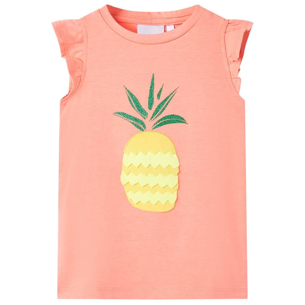 Vidaxl Camisa para niños 116 Neonkoraal