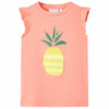 Vidaxl kindershirt 128 neonkoraal