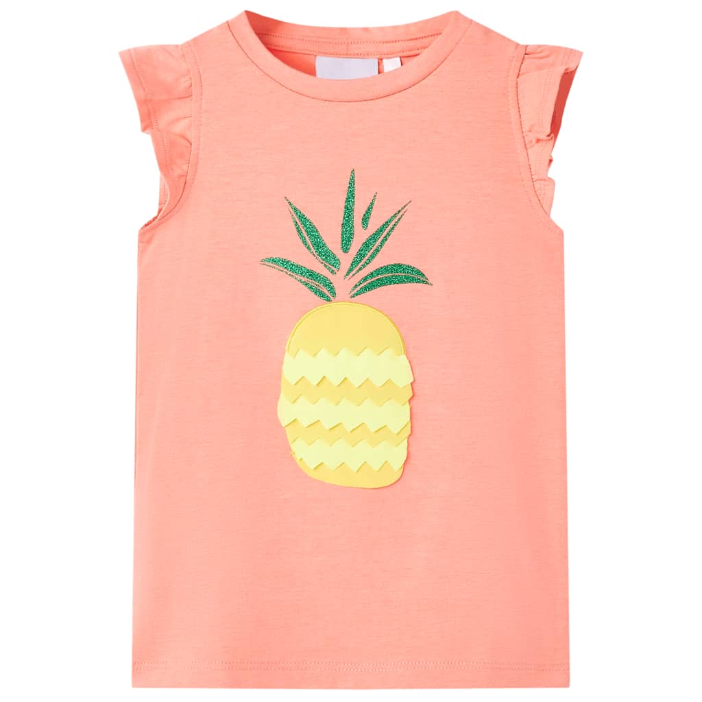 Vidaxl Children's Shirt 140 Neonkoraal