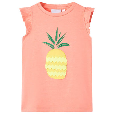 Vidaxl Children's Shirt 140 Neonkoraal