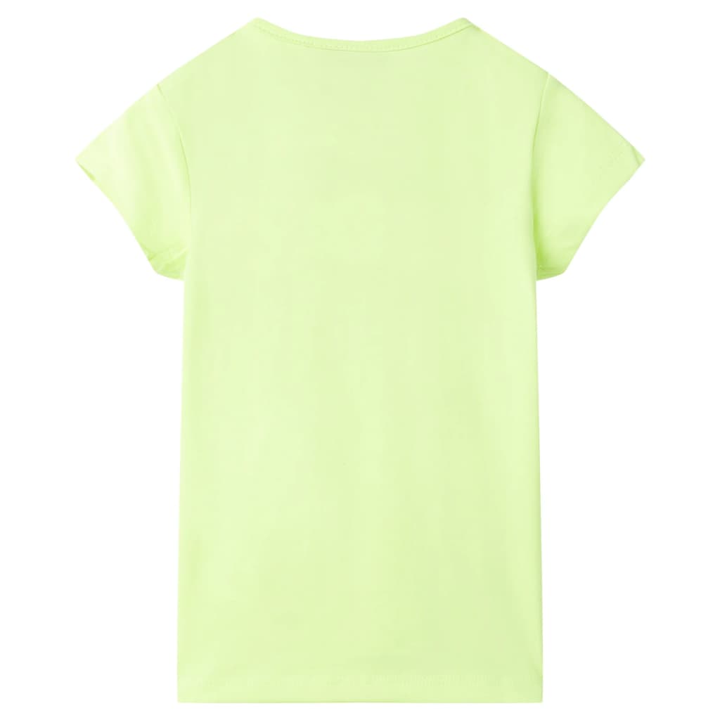 Vidaxl Children's Shirt 116 Giallo fluorescente